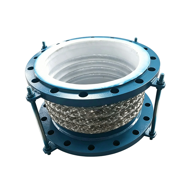 Mesh-sleeved PTFE composite expansion joint